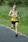 Andy Burn (Jarrow) finishing in the Tynedale 10k Road Race.